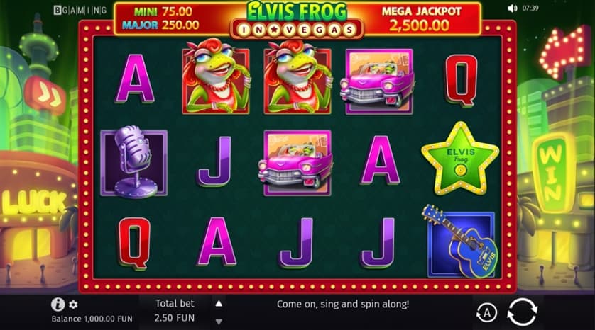 Igrajte brezplačno Elvis Frog in Vegas