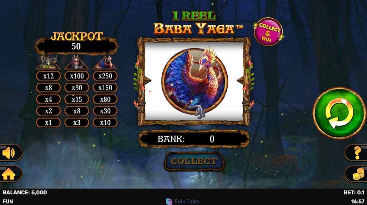 1 reel Baba Yaga (nadaljevanje: 5 Reel Circus Baba Yaga) by Spinomenal