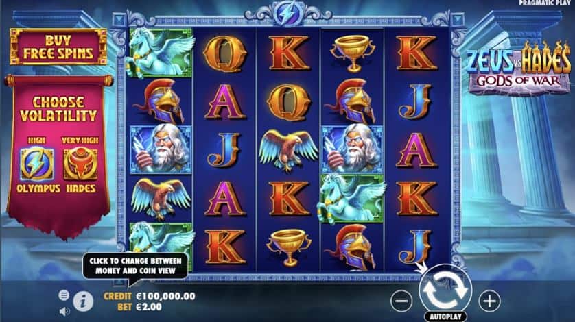 Igrajte brezplačno Zeus vs Hades: Gods of War