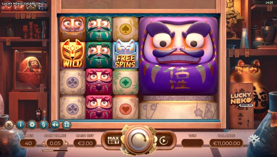 Igrajte brezplačno Lucky Neko Gigablox