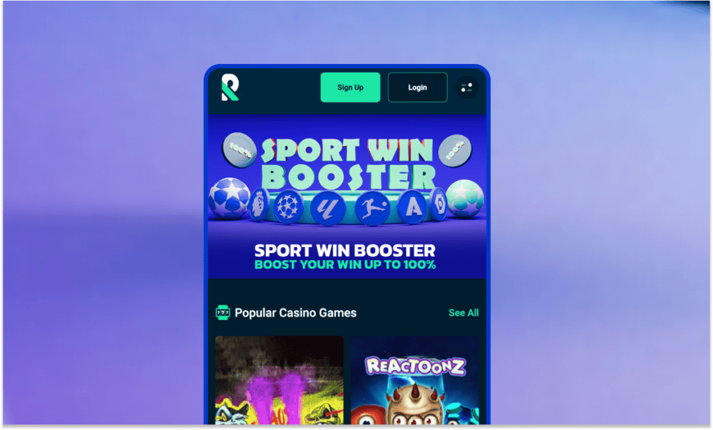 Kliknite na "Sign Up"