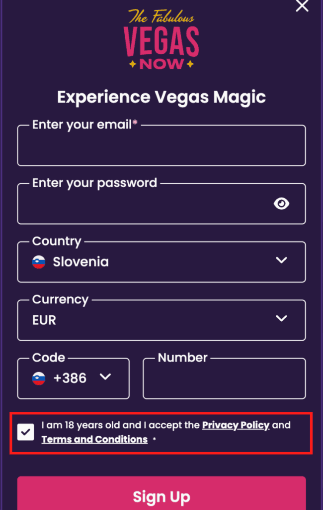 Izpolnite obrazec za registracijo