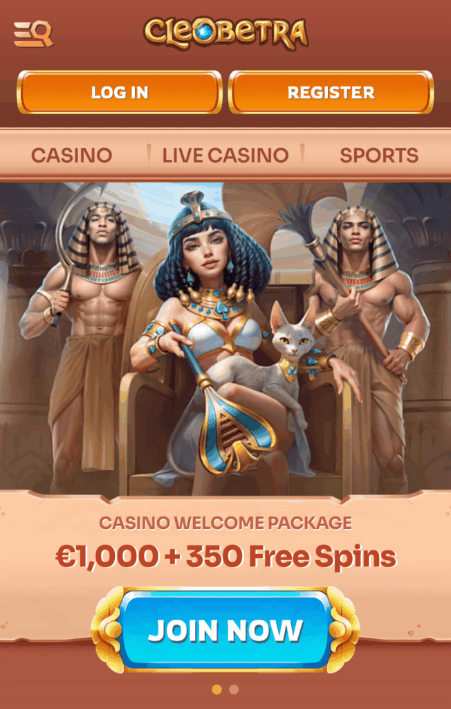 Obiščite spletno stran Cleobetra Casino